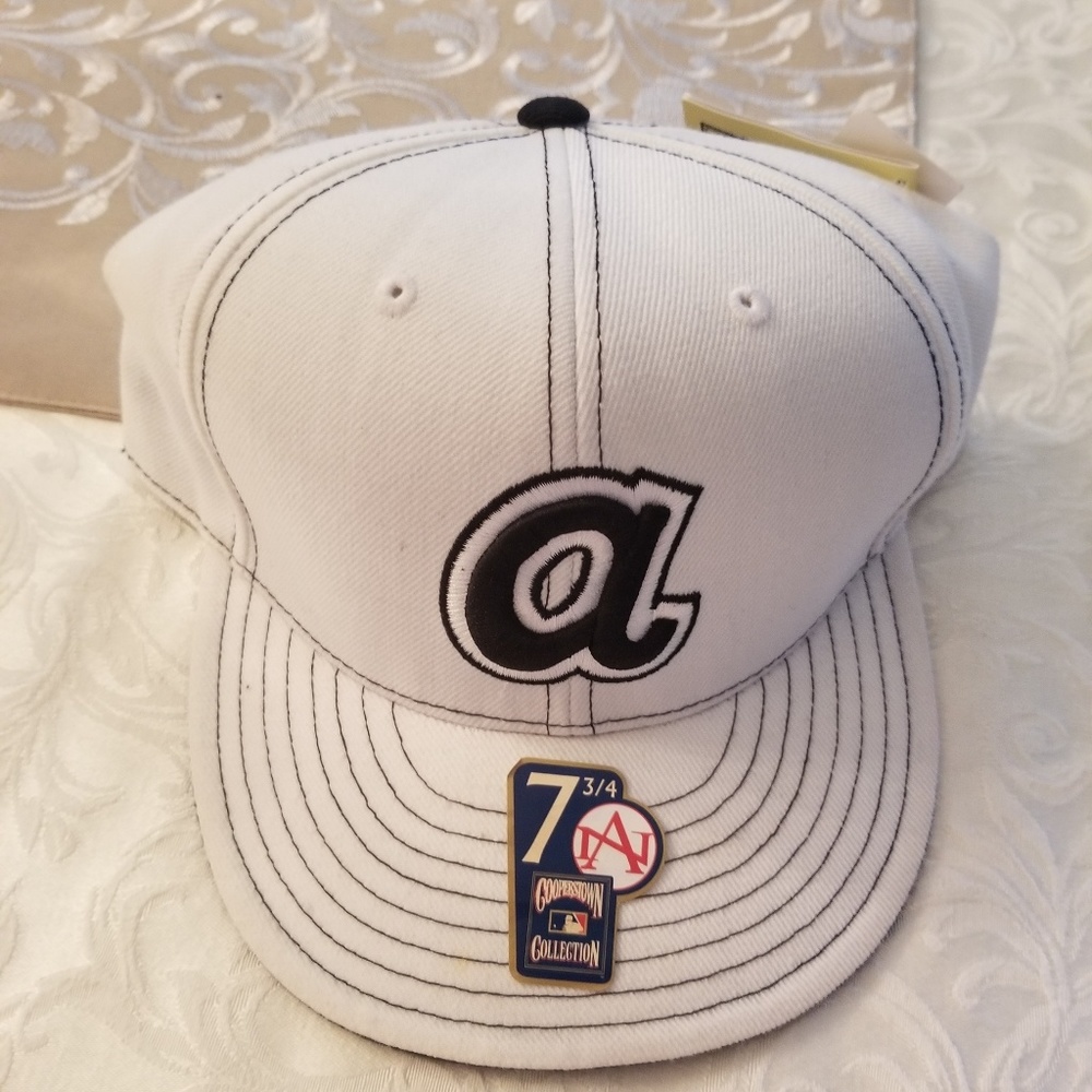 Rare! New Cooperstown Collection Atlanta Braves Hat - American Needle Size 7 3/4
